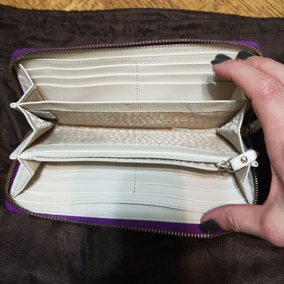 Kate Spade purple zip wallet - Picture 4 of 4